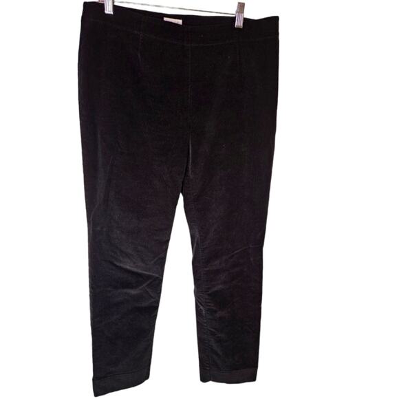 J. Jill Corduroy black Precision stretch corduroy pants. Size 12 - Picture 1 of 7